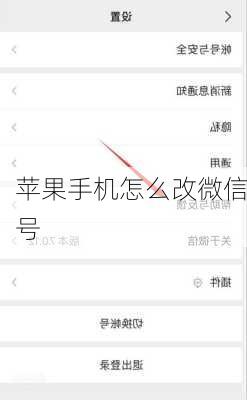 苹果手机怎么改微信号-第1张图片-模头数码科技网