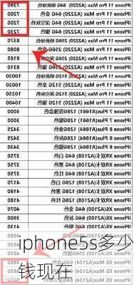 iphone5s多少钱现在-第2张图片-模头数码科技网