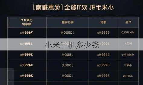 小米手机多少钱-第1张图片-模头数码科技网
