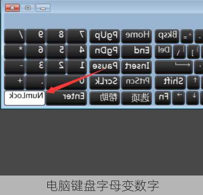 电脑键盘字母变数字-第1张图片-模头数码科技网