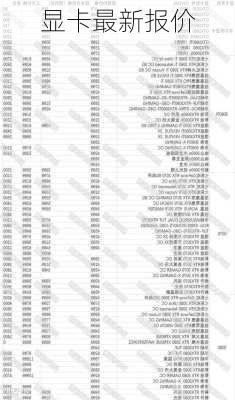 显卡最新报价-第1张图片-模头数码科技网