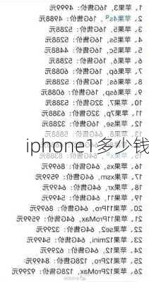 iphone1多少钱-第2张图片-模头数码科技网