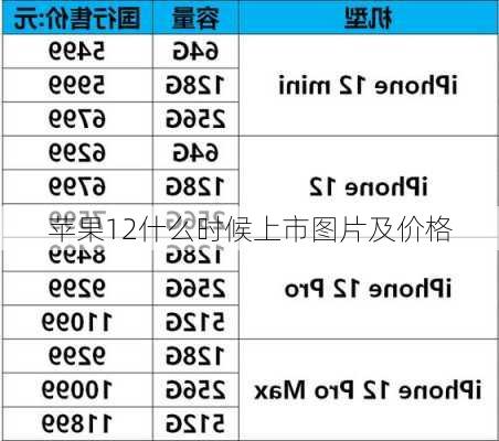 苹果12什么时候上市图片及价格-第1张图片-模头数码科技网