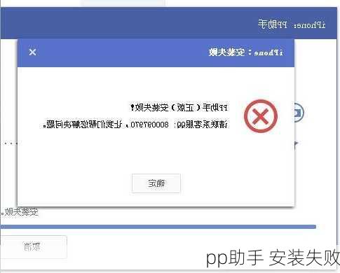 pp助手 安装失败-第1张图片-模头数码科技网