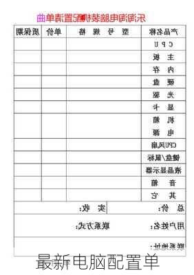 最新电脑配置单-第2张图片-模头数码科技网