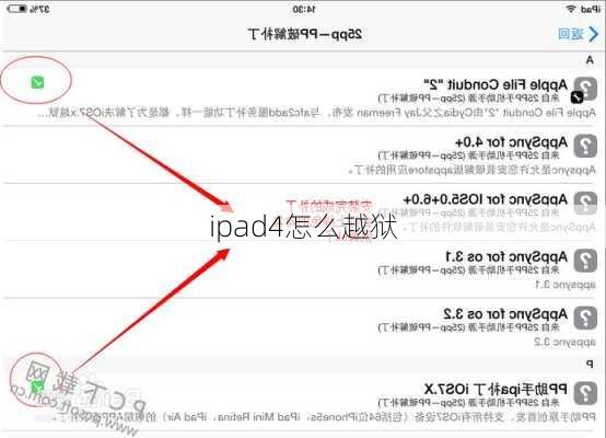 ipad4怎么越狱-第1张图片-模头数码科技网