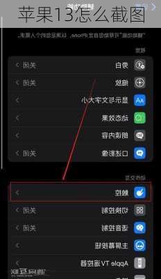苹果13怎么截图-第2张图片-模头数码科技网