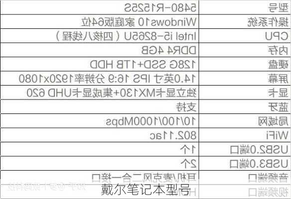 戴尔笔记本型号-第2张图片-模头数码科技网