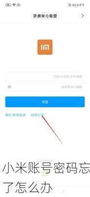 小米账号密码忘了怎么办-第2张图片-模头数码科技网