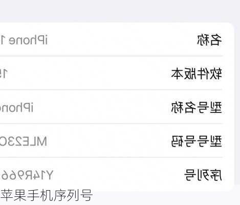 苹果手机序列号-第2张图片-模头数码科技网