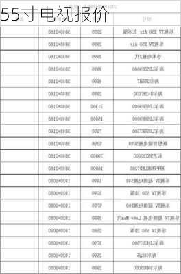 55寸电视报价-第2张图片-模头数码科技网