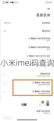 小米imei码查询-第2张图片-模头数码科技网