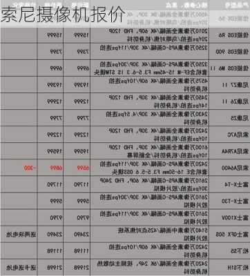 索尼摄像机报价-第3张图片-模头数码科技网