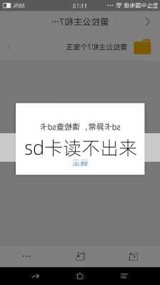 sd卡读不出来-第1张图片-模头数码科技网