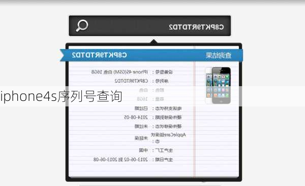 iphone4s序列号查询-第2张图片-模头数码科技网