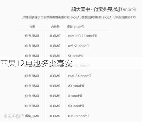 苹果12电池多少毫安-第3张图片-模头数码科技网