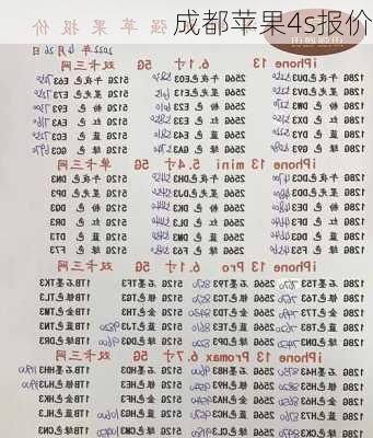 成都苹果4s报价-第2张图片-模头数码科技网