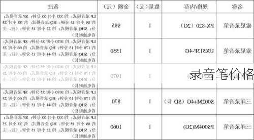 录音笔价格-第1张图片-模头数码科技网