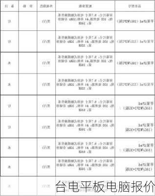 台电平板电脑报价-第2张图片-模头数码科技网