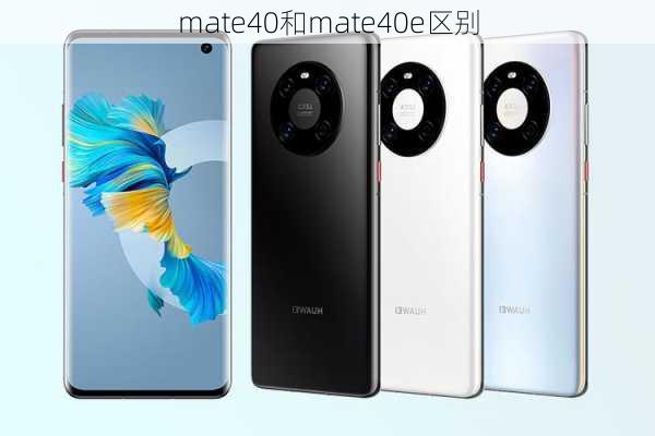 mate40和mate40e区别-第3张图片-模头数码科技网