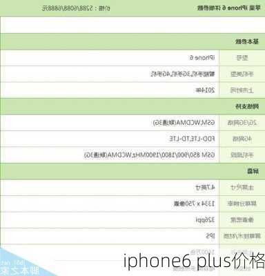 iphone6 plus价格-第1张图片-模头数码科技网