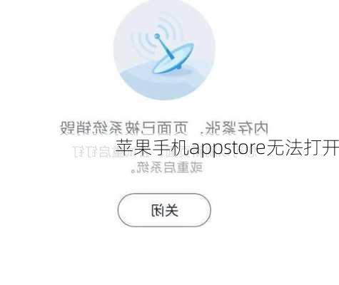 苹果手机appstore无法打开-第2张图片-模头数码科技网