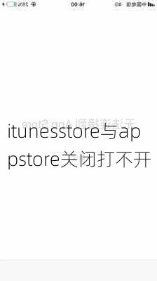 itunesstore与appstore关闭打不开-第1张图片-模头数码科技网