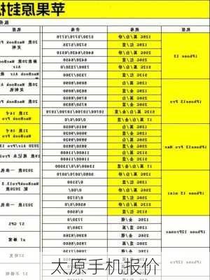 太原手机报价-第2张图片-模头数码科技网