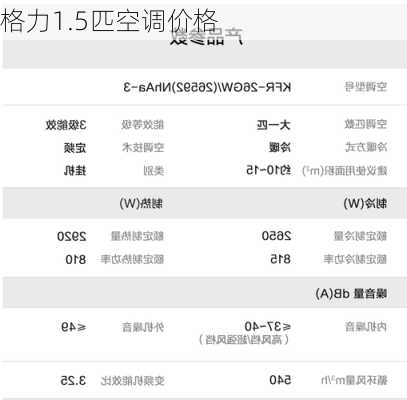 格力1.5匹空调价格-第2张图片-模头数码科技网