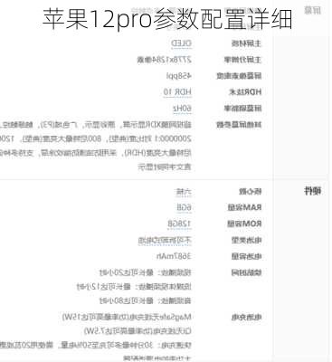 苹果12pro参数配置详细-第2张图片-模头数码科技网