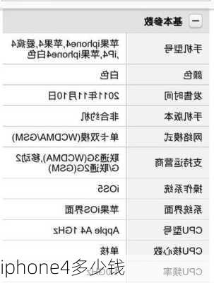 iphone4多少钱-第2张图片-模头数码科技网