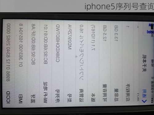 iphone5序列号查询-第3张图片-模头数码科技网