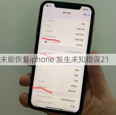 未能恢复iphone 发生未知错误21-第3张图片-模头数码科技网