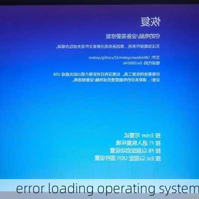 error loading operating system-第3张图片-模头数码科技网