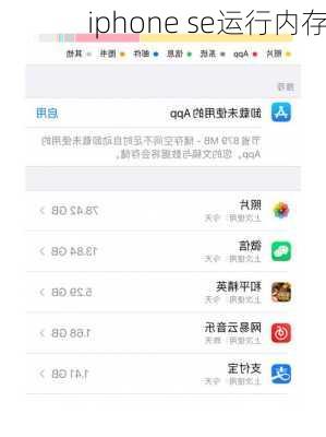 iphone se运行内存-第2张图片-模头数码科技网