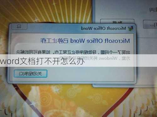 word文档打不开怎么办-第3张图片-模头数码科技网