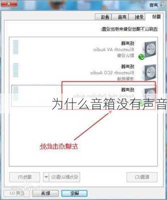为什么音箱没有声音