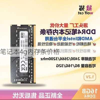 笔记本4g内存条价格-第1张图片-模头数码科技网