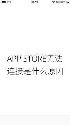 APP STORE无法连接是什么原因-第2张图片-模头数码科技网