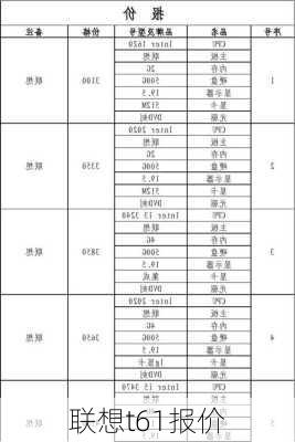 联想t61报价-第3张图片-模头数码科技网