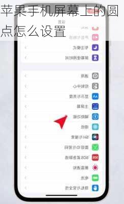 苹果手机屏幕上的圆点怎么设置-第2张图片-模头数码科技网