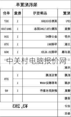 中关村电脑报价网-第2张图片-模头数码科技网