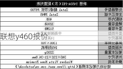 联想y460报价