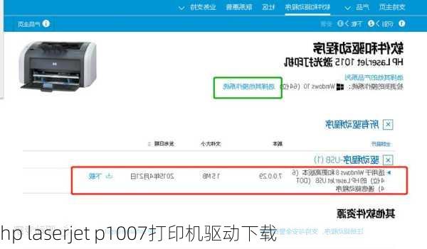 hp laserjet p1007打印机驱动下载-第2张图片-模头数码科技网