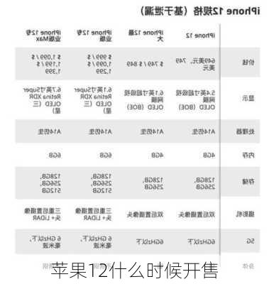 苹果12什么时候开售-第3张图片-模头数码科技网