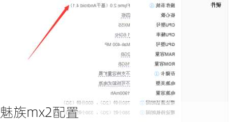 魅族mx2配置-第1张图片-模头数码科技网