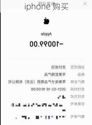 iphone 购买