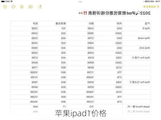 苹果ipad1价格-第1张图片-模头数码科技网