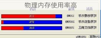 物理内存使用率高