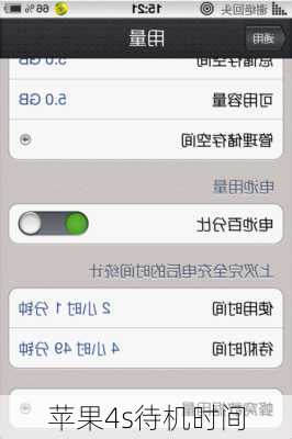 苹果4s待机时间-第1张图片-模头数码科技网